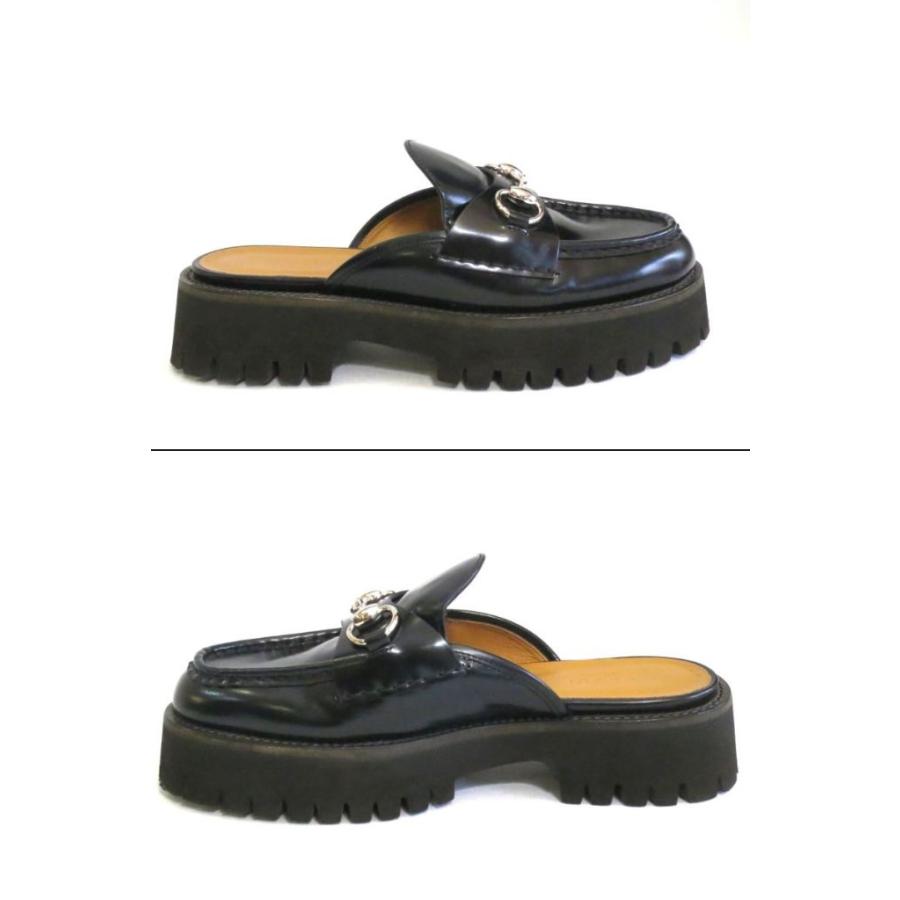 GUCCI（グッチ） ホースビット ミュール レザー厚底シューズ ・37