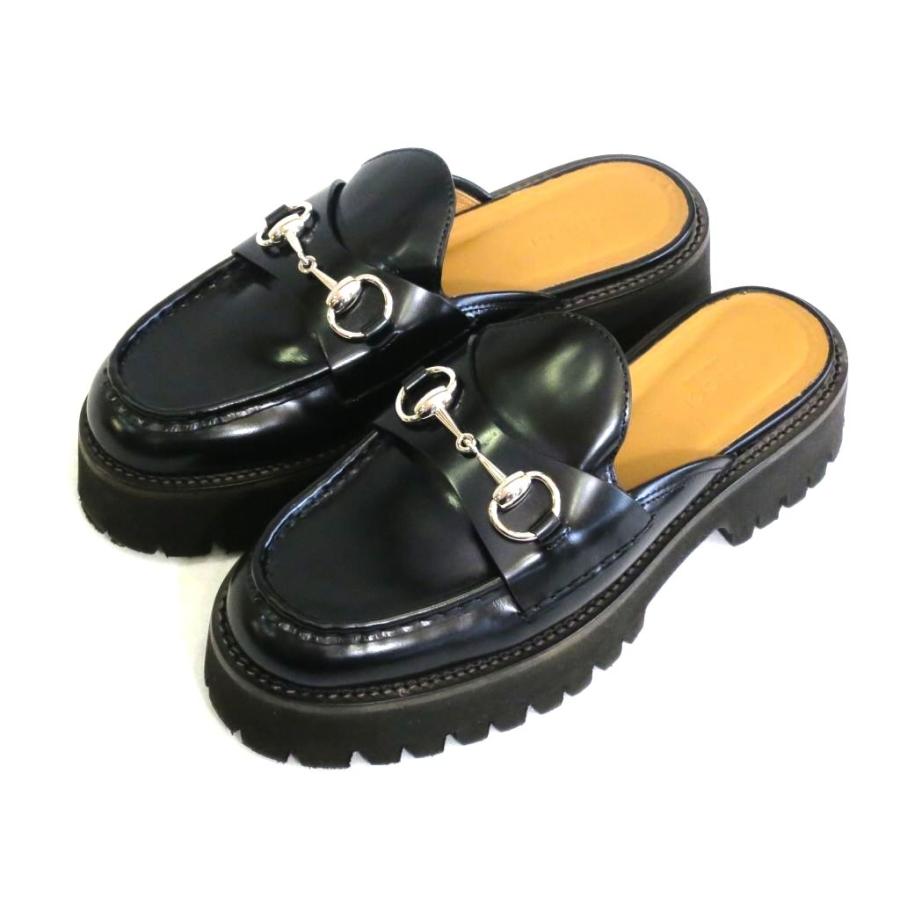 GUCCI（グッチ） ホースビット ミュール レザー厚底シューズ ・37