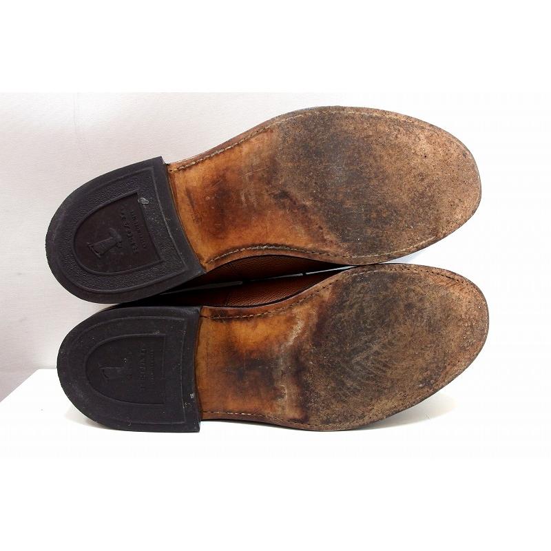 REGAL shoe&co. シボ革 Uチップ レザーシューズ 25cm REGAL（リーガル） シボ革 パンチドキャップトゥ ストレートチップ