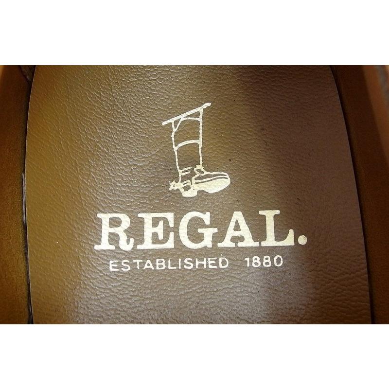 REGAL（リーガル） シボ革 パンチドキャップトゥ ストレートチップ