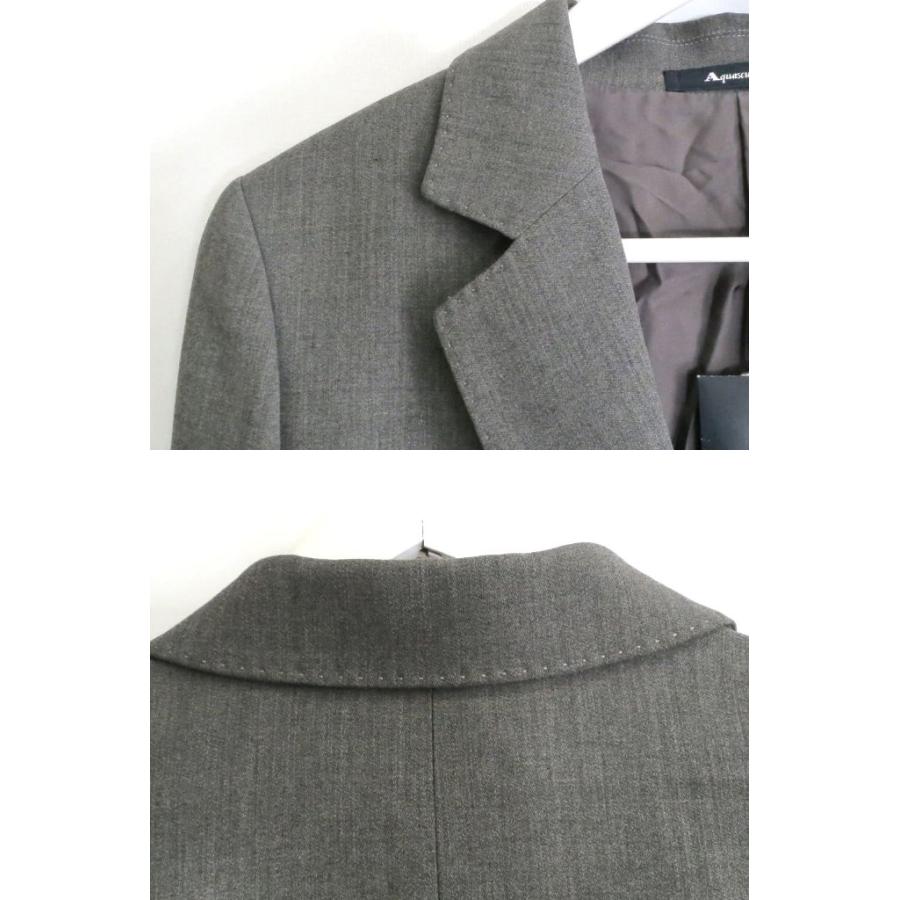 Aquascutumグレー ウール テーラードジャケット Lイタリア製 Aquascutum（アクアスキュータム） ＜タグ付き＞ テーラードジャケット