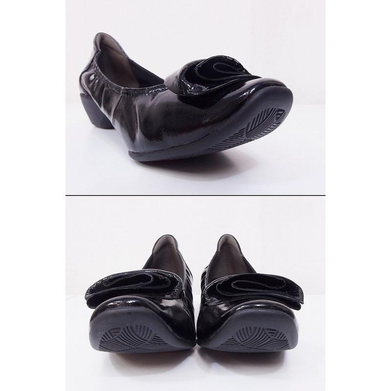 Arco Joy アルコジョイ エナメルパンプス 23 0 黒 Ow Visionヤフーショッピング店 通販 Yahoo ショッピング