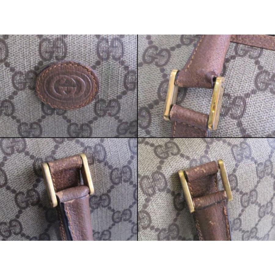 GUCCI オールドグッチミニボストンバッグ GG柄 PVC レザー GUCCI