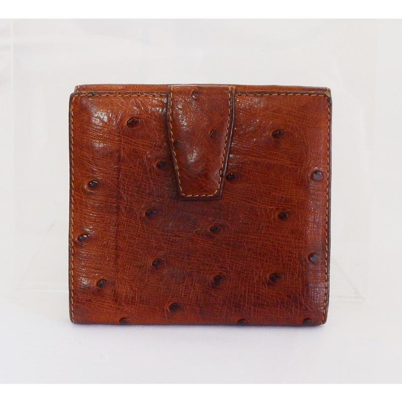 LOEWE ロエベ オーストリッチ レザー 折りたたみ財布 Wホック LOEWE ロエベ オーストリッチ レザー 折りたたみ財布 Wホック