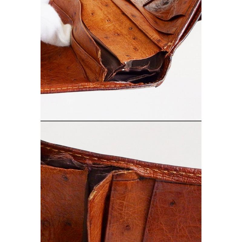 LOEWE ロエベ オーストリッチ レザー 折りたたみ財布 Wホック LOEWE ロエベ オーストリッチ レザー 折りたたみ財布 Wホック