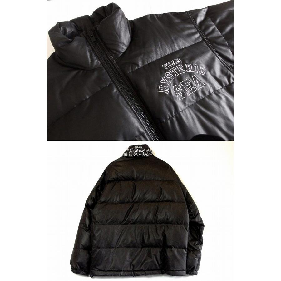 WIND AND SEA×HYSTERIC GLAMOUR レザーダウンジャケット メンズ WIND AND SEA×HYSTERIC GLAMOUR レザーダウンジャケット メンズ