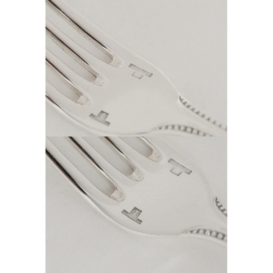 クリストフル シルバーコーティングパールデザートナイフ＆フォーク