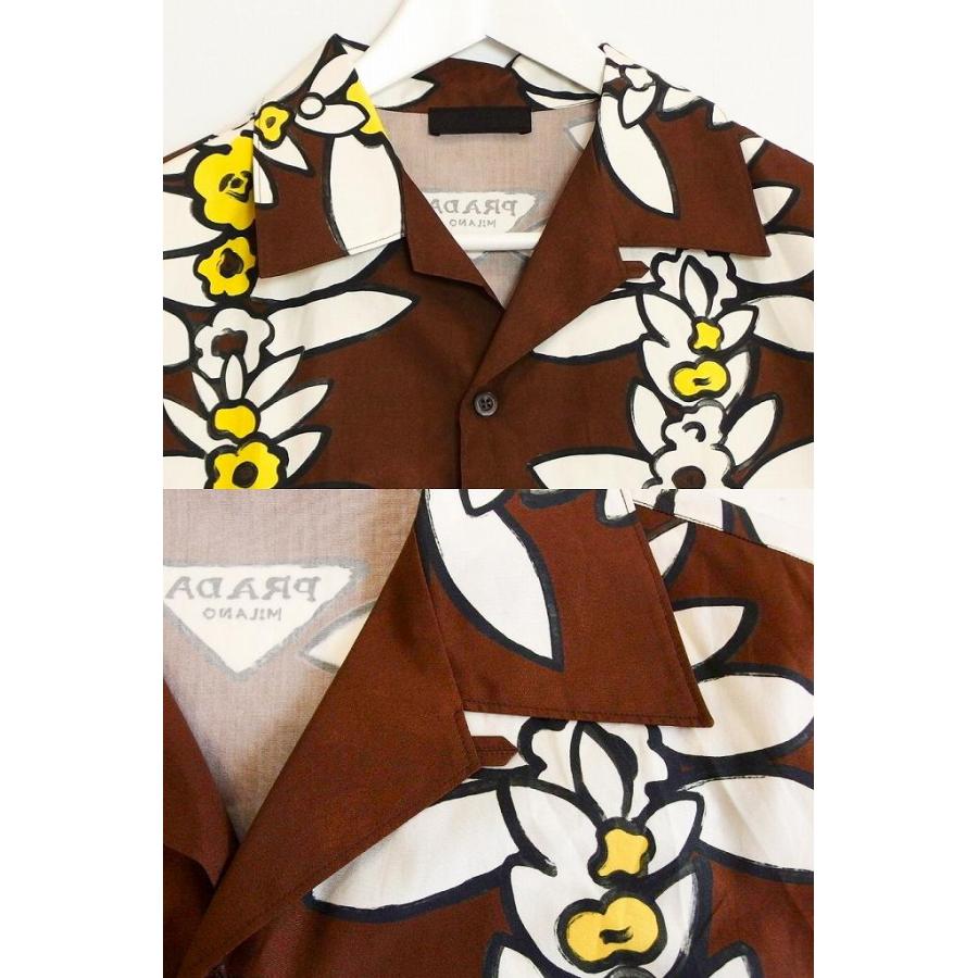 PRADA（プラダ） 【23SS】半袖 プリントコットン シャツ メンズ