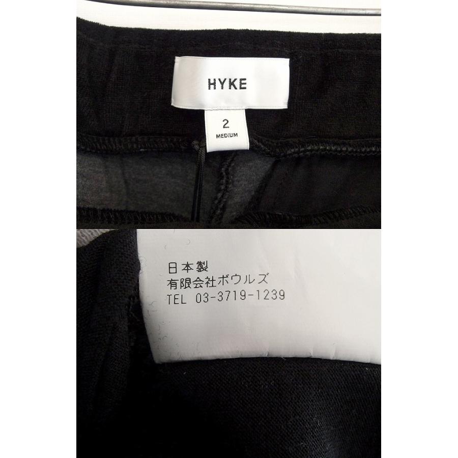 HYKE】ハイク ベロア 黒 トップス 1サイズ