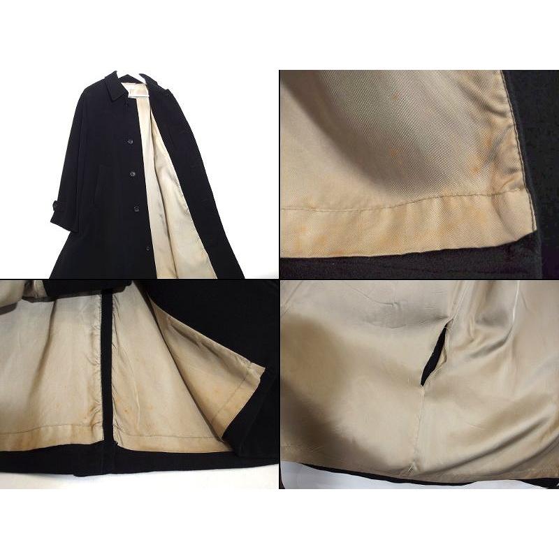 大きいサイズ ポールスミス ブラック ウール アンゴラ ロングコート XL