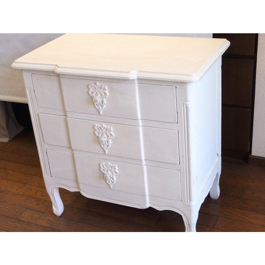 BLANC D'IVOIRE ブランディボアール 3段 ホワイトチェスト(2