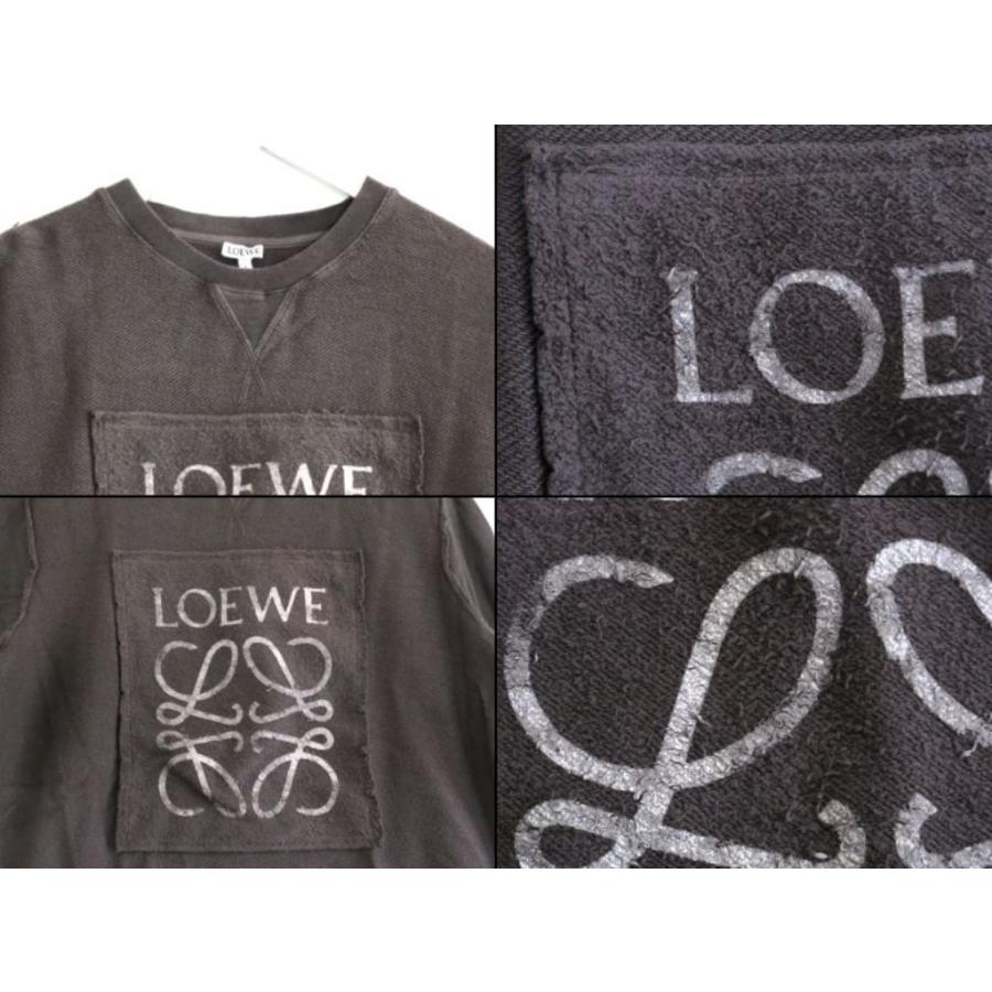 LOEWE（ロエベ） アナグラム ロゴ ロングスリーブ スウェット ダメージ