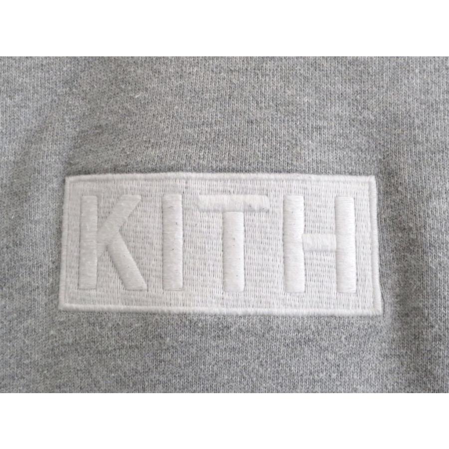 新品 KITH キス クラシックボックスロゴ パーカー グレー