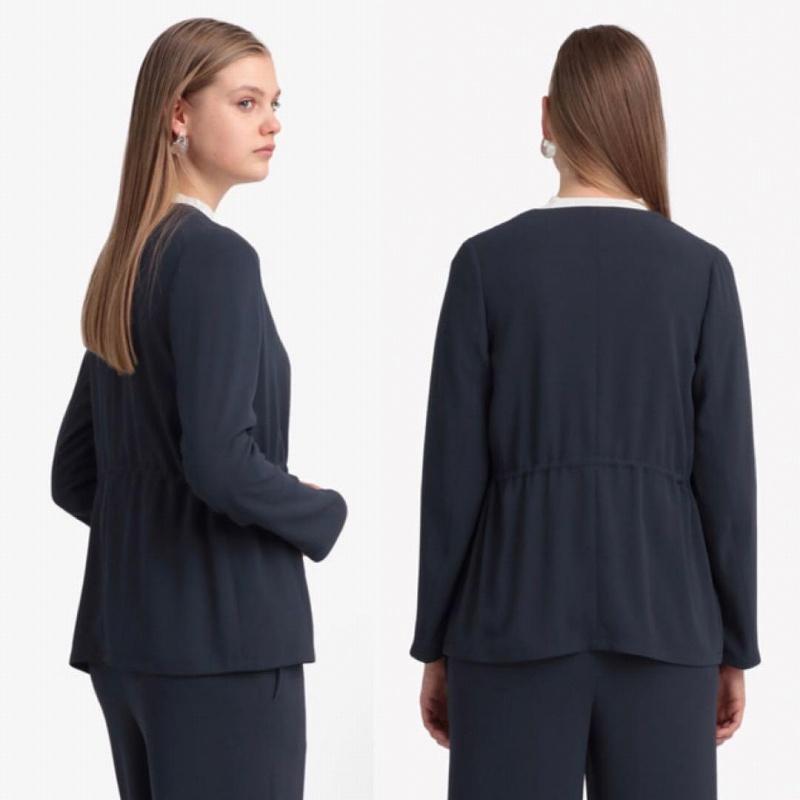 theory luxe（セオリーリュクス） ノーカラージャケット セットアップ