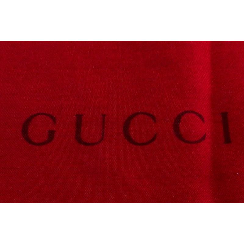 GUCCI（グッチ） 無地 シルク 大判スカーフ 88×88cm ワインレッド