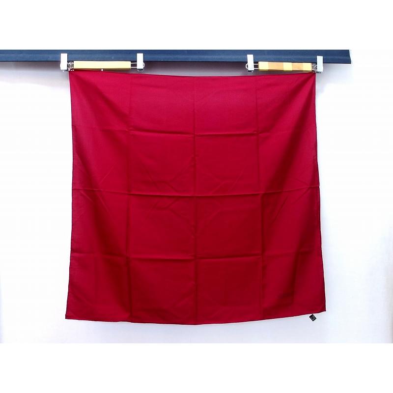 GUCCI（グッチ） 無地 シルク 大判スカーフ 88×88cm ワインレッド