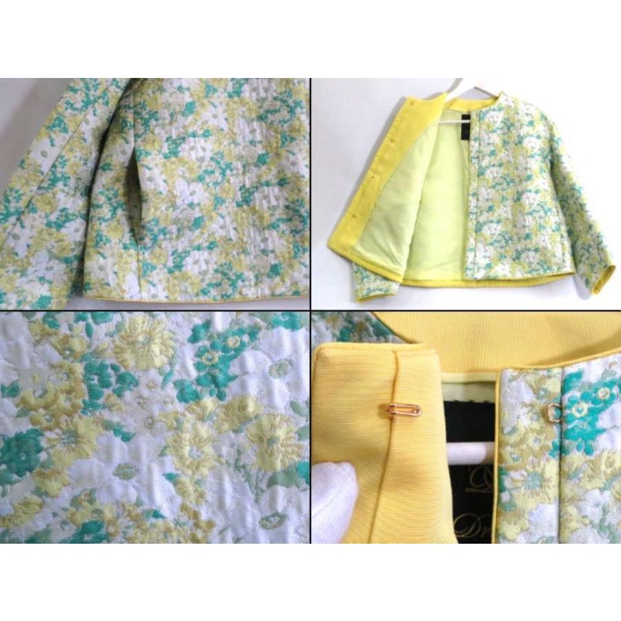 DRAWER（ドゥロワー） 【23SS】 花柄 ふくれジャカード ノーカラー