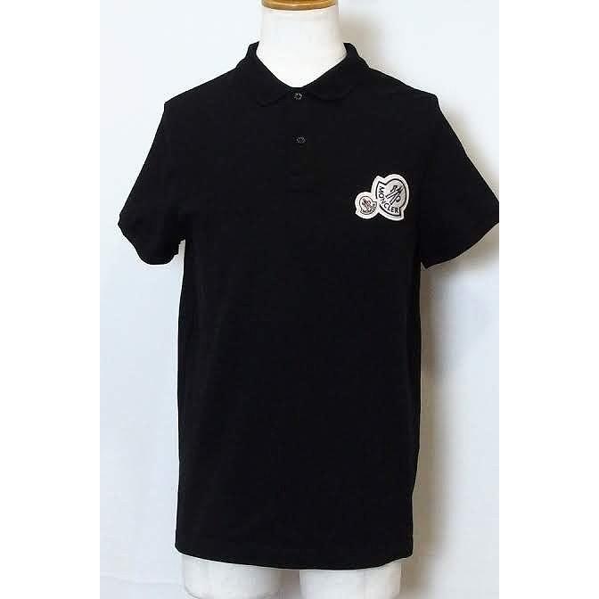 MONCLER モンクレール ポロシャツ ダブルロゴ ワッペン メンズ ブラック :yg4002162971:Visionヤフーショッピング店 -  通販 - Yahoo!ショッピング