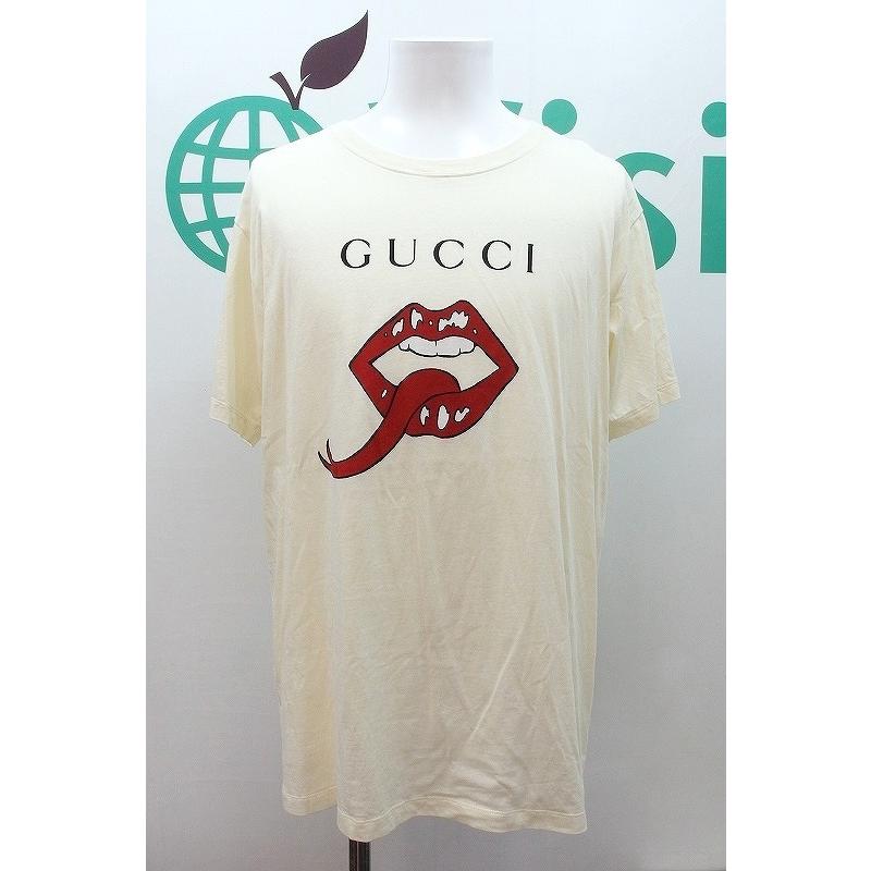 GUCCI グッチ 【売切品レア】リップロゴ コットンTシャツ メンズ M 