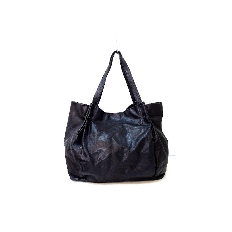 JOSEPH HOMME ジョセフオム オールレザー ショルダートートバッグ 