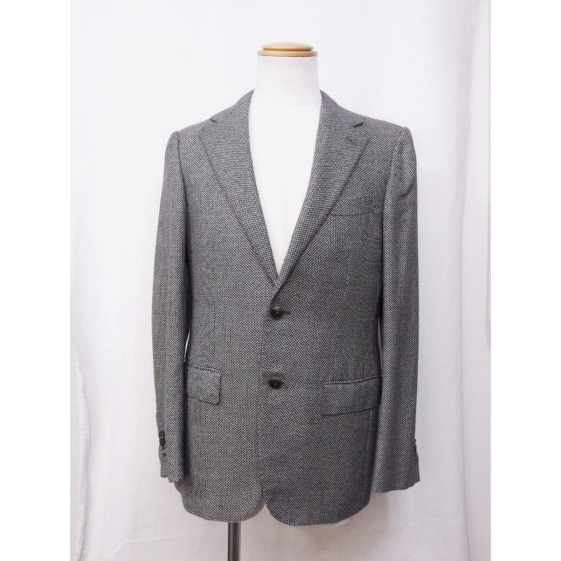Zegna カシミア100% ゼニア グレー アンコンジャケット 46サイズ