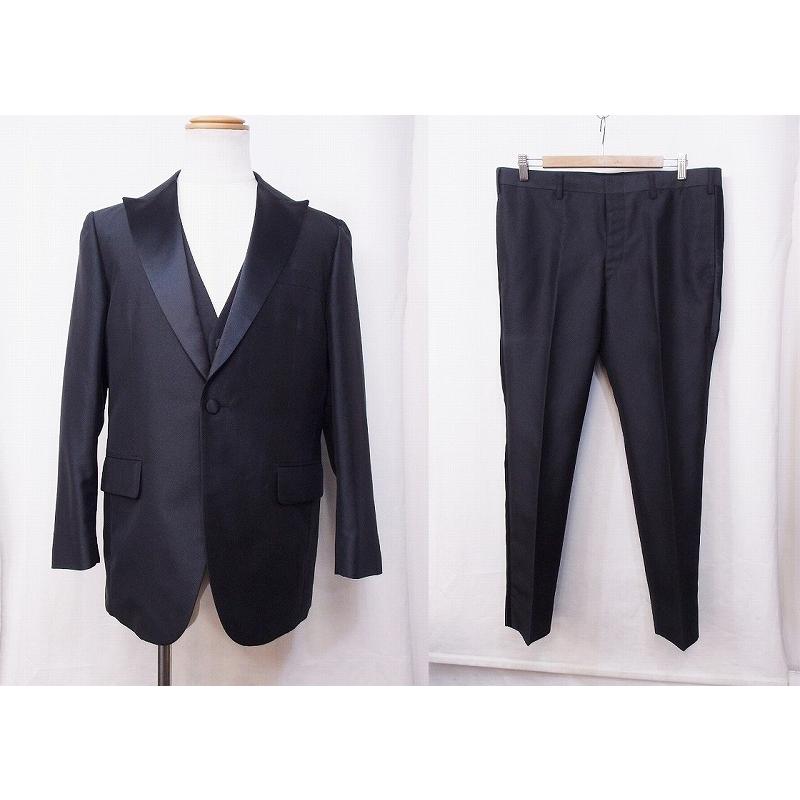 MUNETAKA YOKOYAMA ブラックフォーマル タキシード 3Pスーツ オーダー *ネーム刺繍 メンズ