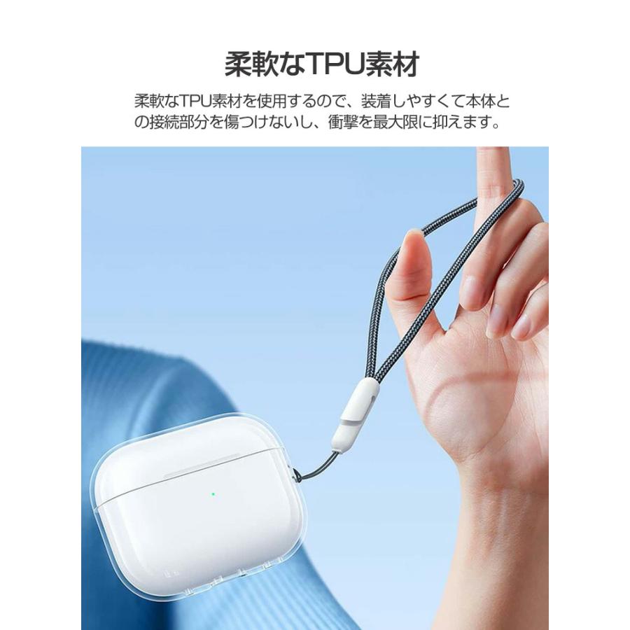 Apple AirPods4 第4世代 2024モデル ケース カバー TPU素材 高 Apple AirPods4 第4世代 2024モデル ケース カバー TPU素材 高