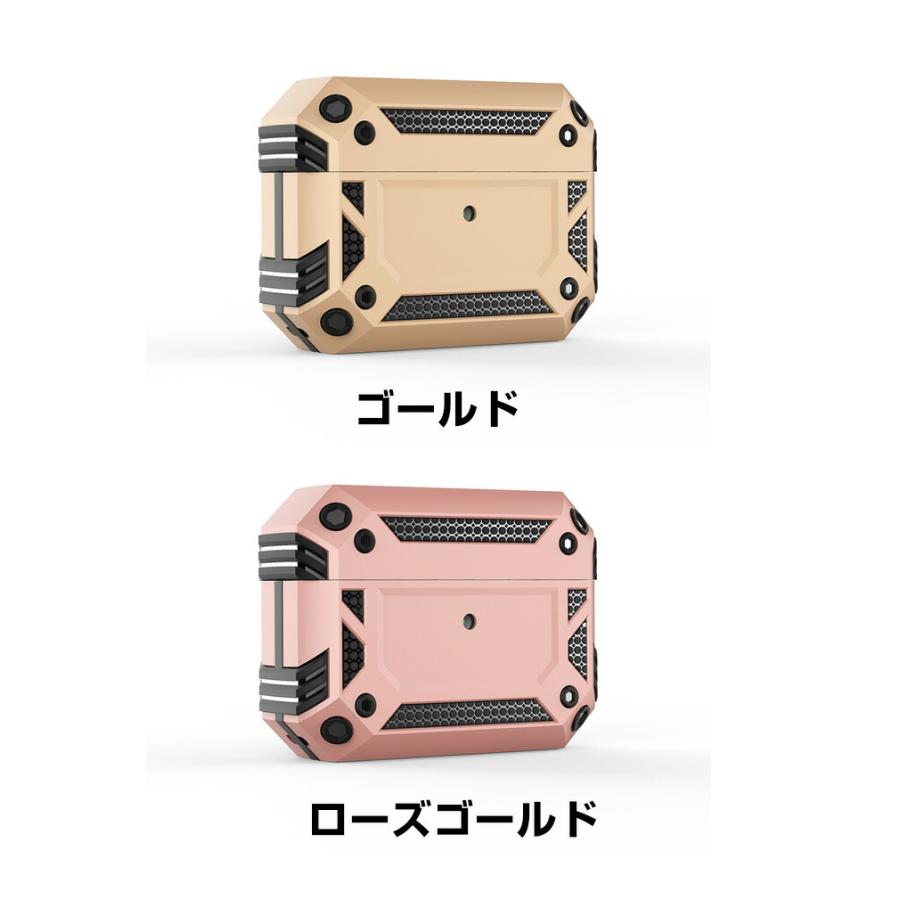 AirPods Pro2 ケース タフで頑丈 TPU&PC素材 カバー イヤホン ケース 