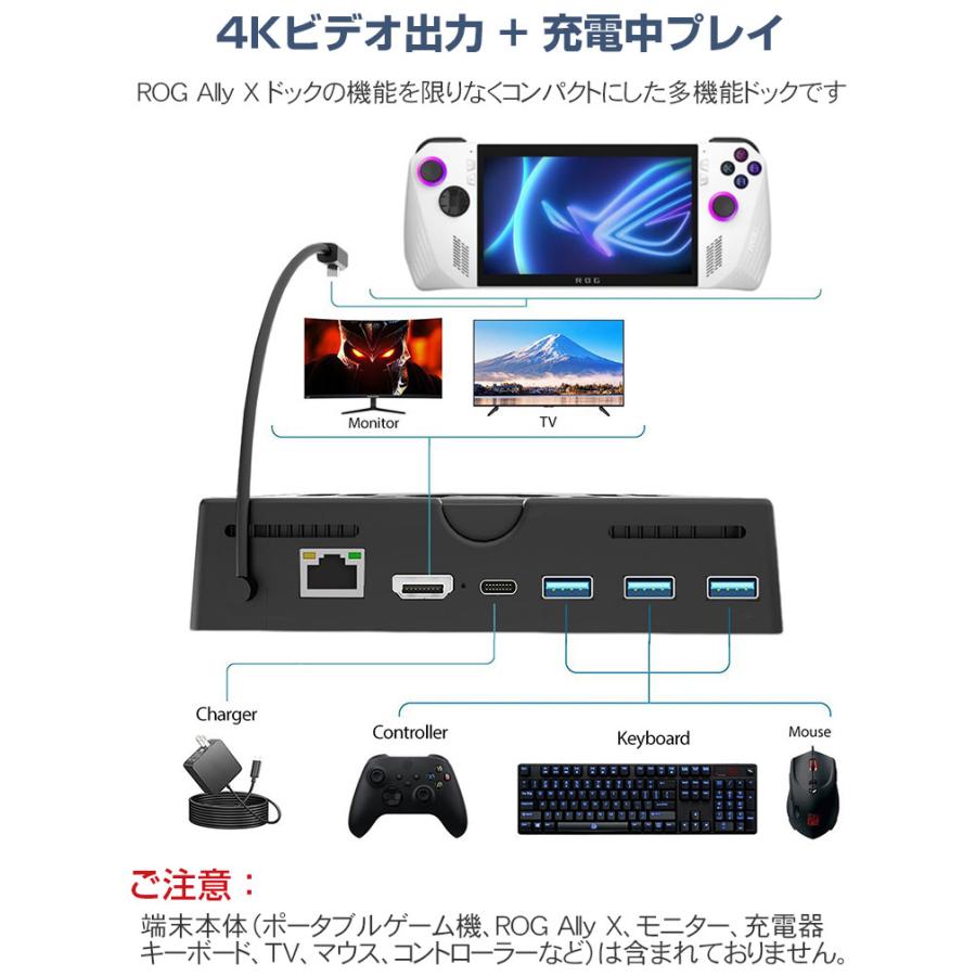 ASUS ROG Ally X ラジエーター ケース ドック スタンド 小型 ASUS ROG Ally X ラジエーター ケース ドック スタンド 小型