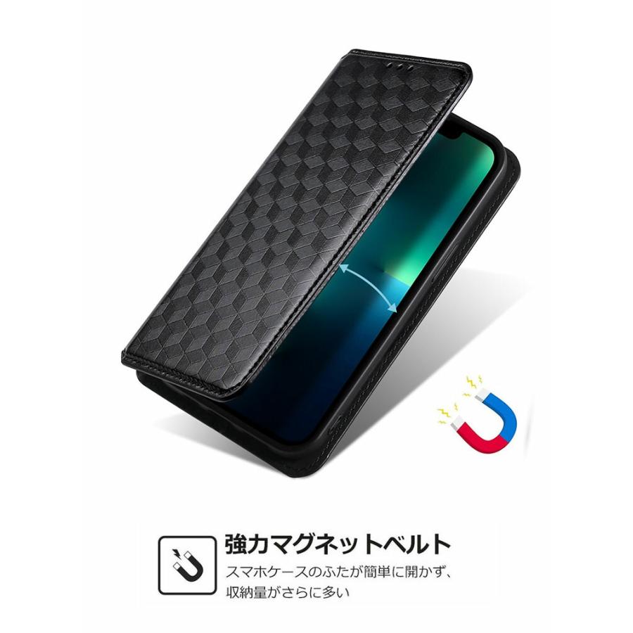 ゼンフォン ASUS ROG Phone 6 6 Pro  ケース 手帳型 PUレザー おしゃれ CASE 持ちやすい 汚れ防止 カード収納 スタンド機能 便利 実用 手帳型カバー｜visos-store｜09