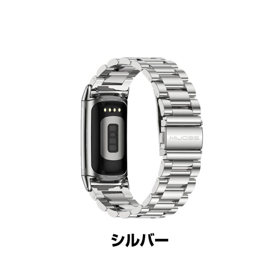 Fitbit Charge 5 交換 バンド オシャレな  高級ステンレス  腕時計ベルト 交換用 ベルト 替えベルト 簡単装着 爽やか 人気  おすすめ 腕時計バンド 交換ベルト｜visos-store｜10