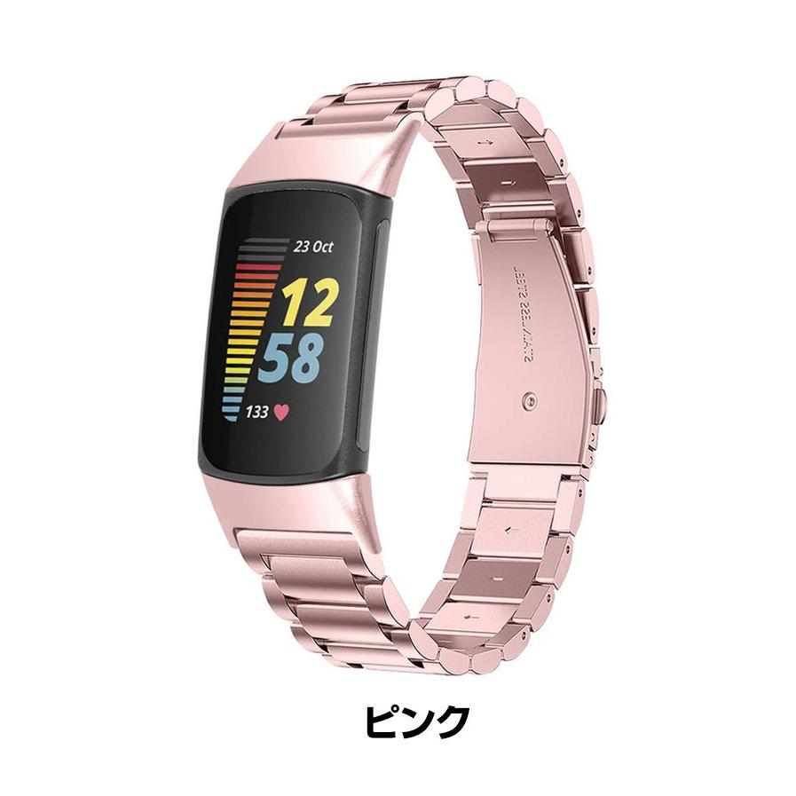 Fitbit Charge 6 ウェアラブル端末・スマートウォッチ 交換 バンド オシャレな  高級ステンレス  腕時計ベルト 交換用 ベルト 替えベルト 簡単装着｜visos-store｜13