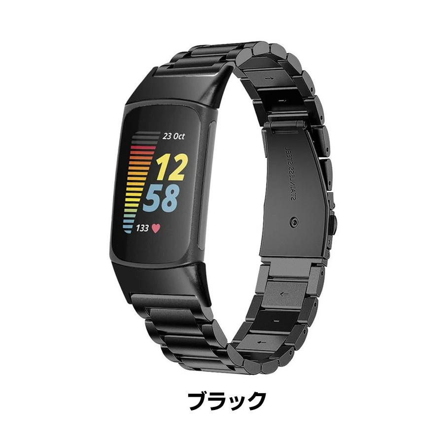 Fitbit Charge 6 ウェアラブル端末・スマートウォッチ 交換 バンド オシャレな  高級ステンレス  腕時計ベルト 交換用 ベルト 替えベルト 簡単装着｜visos-store｜14