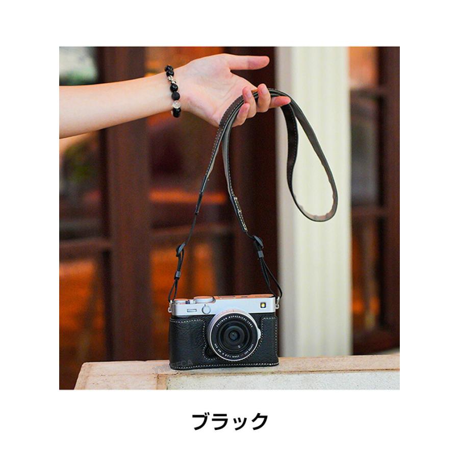 富士フイルム FUJIFILM X-E5 ボディ 専用ボトム PUレザーケース 保護