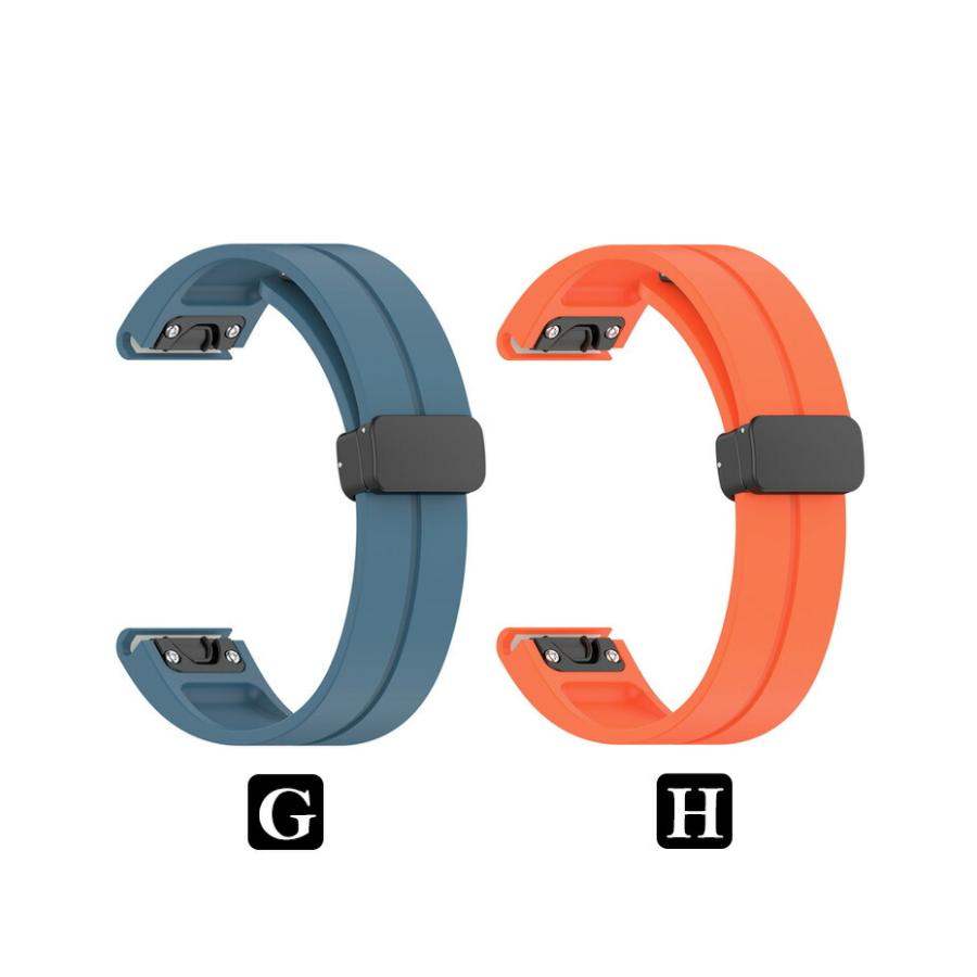 GARMIN Garmin Fenix 8 43mm 47mm 51mm 交換バンド シリコン素材 