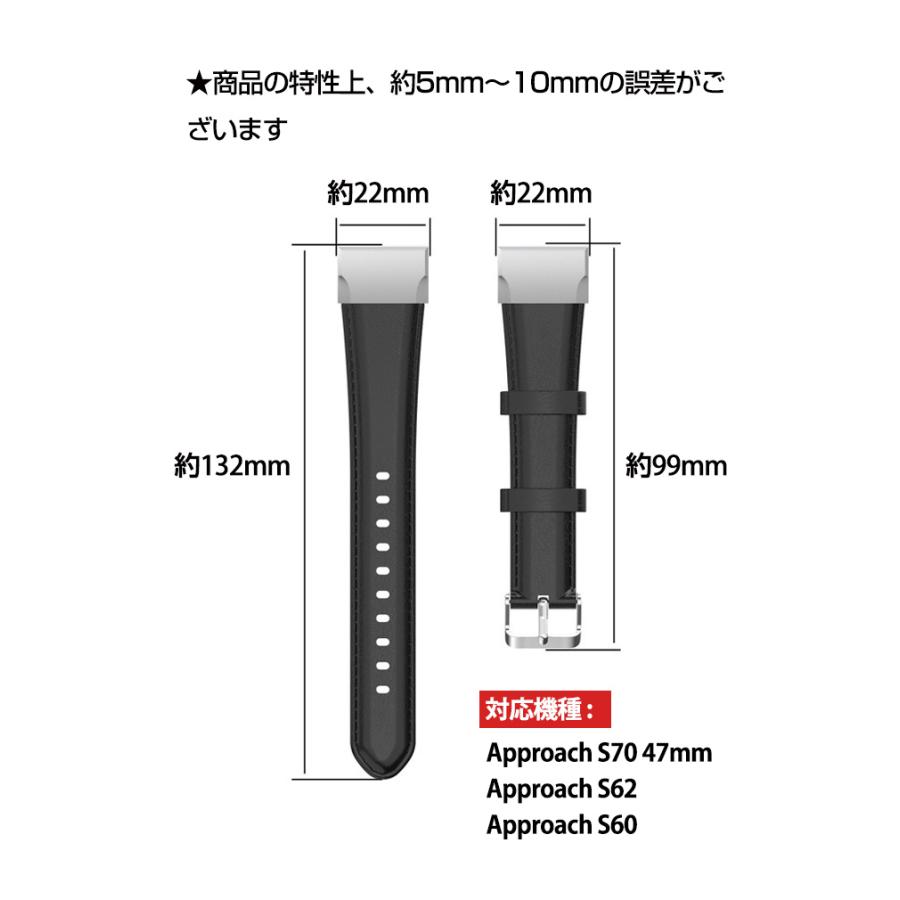 Garmin Approach S70 47mm S62 S60 交換 バンド PUレザー素材 Garmin Approach S70 47mm S62 S60 交換 バンド PUレザー素材