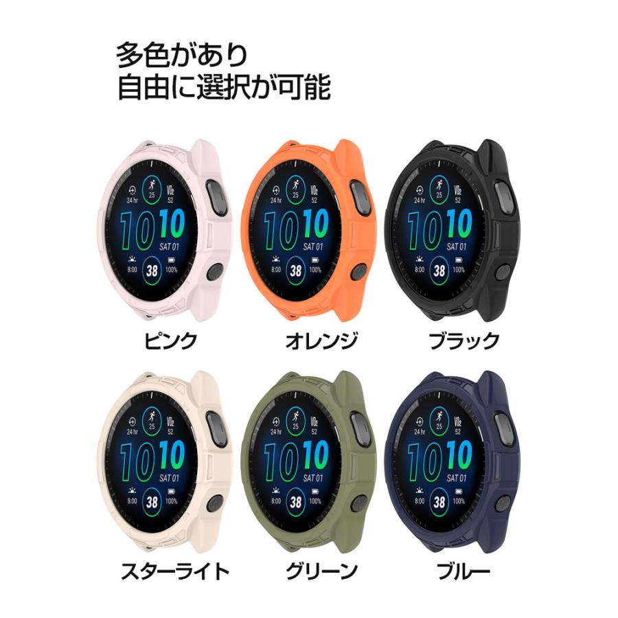 GARMIN Forerunner 965 ケース TPU マルチカラー シンプルで ソフトカバー CASE 軽量 簡易着脱 人気 ガーミン フォアランナー 965 保護ケース カバー CASE｜visos-store｜14