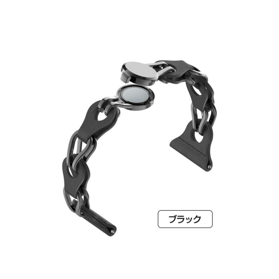 Garmin vivoactive 5 交換 バンド 高級ステンレス&PUレザー おしゃれ 