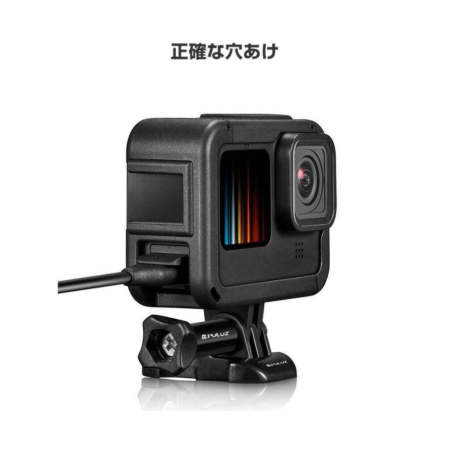 GoPro Hero12 Hero11 Black Hero10 Black Hero9 Black 用 フレームケージケース ABS レンズ保護カバー付き GoPro用アクセサリー 固定撮影 簡単設置 GoPro Hero12 Hero11 Black Hero10 Black Hero9 Black 用 フレームケージケース ABS レンズ保護カバー付き GoPro用アクセサリー 固定撮影 簡単設置