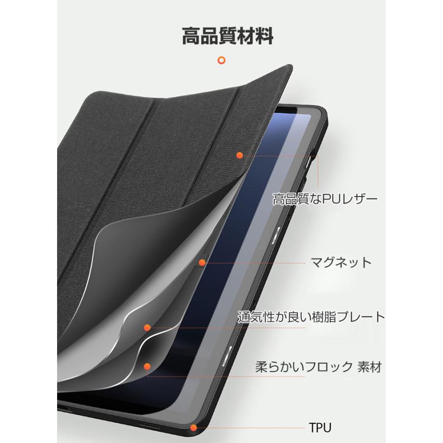 Galaxy Tab S9 FE ケース 耐衝撃 カバー PUレザー 持ちやすい
