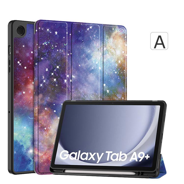 Galaxy Tab A9+ ケース 耐衝撃 カバー TPUとPUレザー おしゃれ ケース スタンド機能 カード収納 タブレットケース ギャラクシー タブA9 A9+ 手帳型カバー｜visos-store｜09