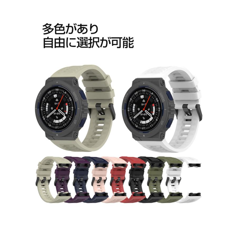 Amazfit Active Edge 交換 バンド シリコン素材 おしゃれ 腕時計ベルト 替えベルト 簡単装着 爽やか 携帯に便利 人気 おすすめ 腕時計バンド 交換ベルト｜visos-store｜16