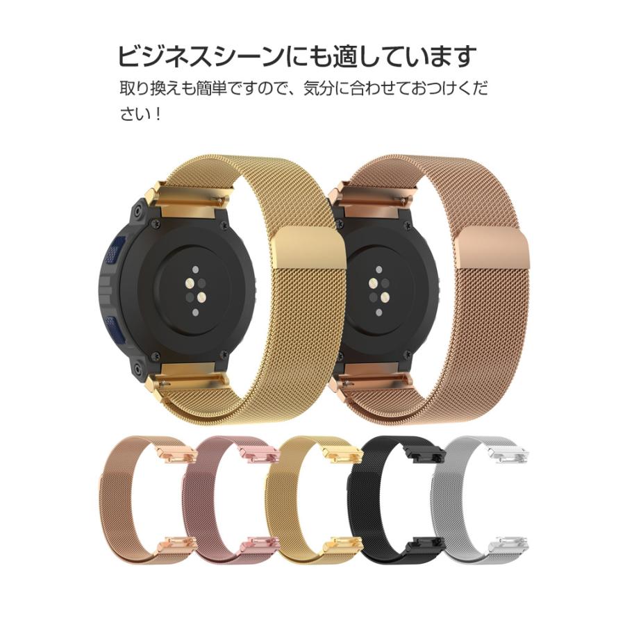 Amazfit Active Edge 交換 バンド オシャレな  高級ステンレス 交換用 ベルト 替えベルト 磁気吸着 調節可能 簡単装着 人気 腕時計バンド 交換ベルト｜visos-store｜13