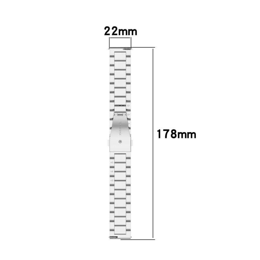 アマズフィット Bip 5  用のがエレガントで おしゃれな オシャレ 交換簡単 高級ステンレス  幅22mm 交換リストバンド ベルト Amazfit Bip 5 交換 バンド｜visos-store｜10