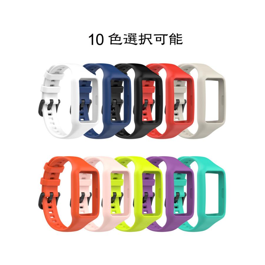 「ポイント」  HUAWEI Band 7  ウェアラブル端末・スマートウォッチ 交換 バンド シリコン素材 スポーツ ベルト ファーウェイ バンド｜visos-store｜18