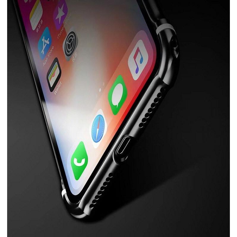 「ポイント」Apple iPhone X XS ケース アルミ バンパー アイフォンX CASE 背面強化ガラス 背面パネル付き かっこい｜visos-store｜04