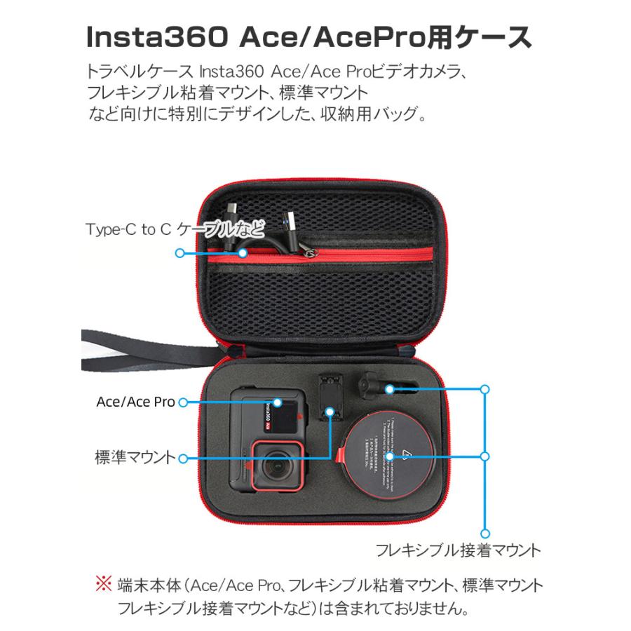 Insta360 Ace/Ace Pro ケース 収納 保護 ビデオカメラ