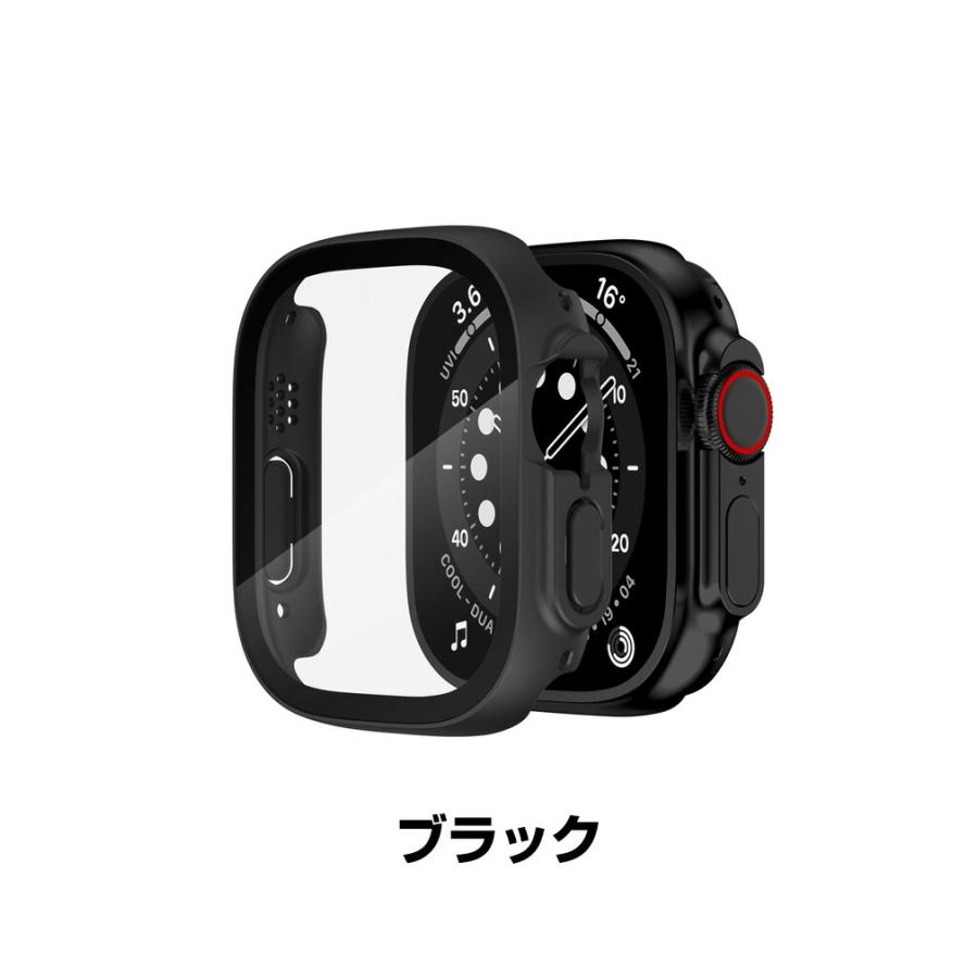 Apple Watch Ultra 49mm ケース かわいい PC+強化ガラス 画面保護 ハードケース CASE 軽量 簡単装着 衝撃防止 耐衝撃 軽量 人気 アップル ウォッチ カバー｜visos-store｜10