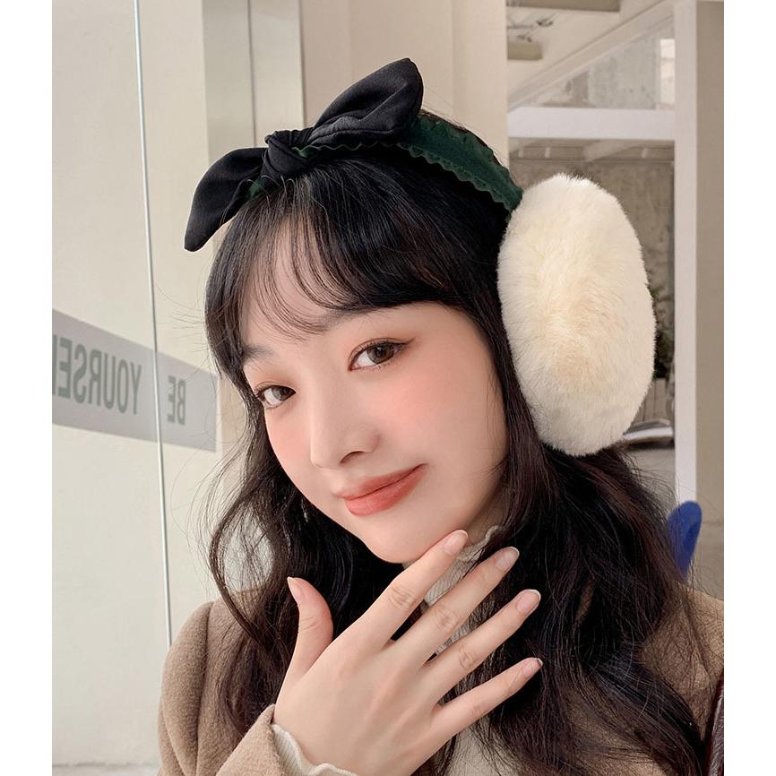 ポイント オシャレイヤーマフ 可愛い 耳あて 耳カバー 蝶々結び もこもこ かわいい イヤーウォーマー レディース 秋冬 イヤーマフラー 裏ボア マフラー Jjdj Jh114 Visos天然素材館 通販 Yahoo ショッピング