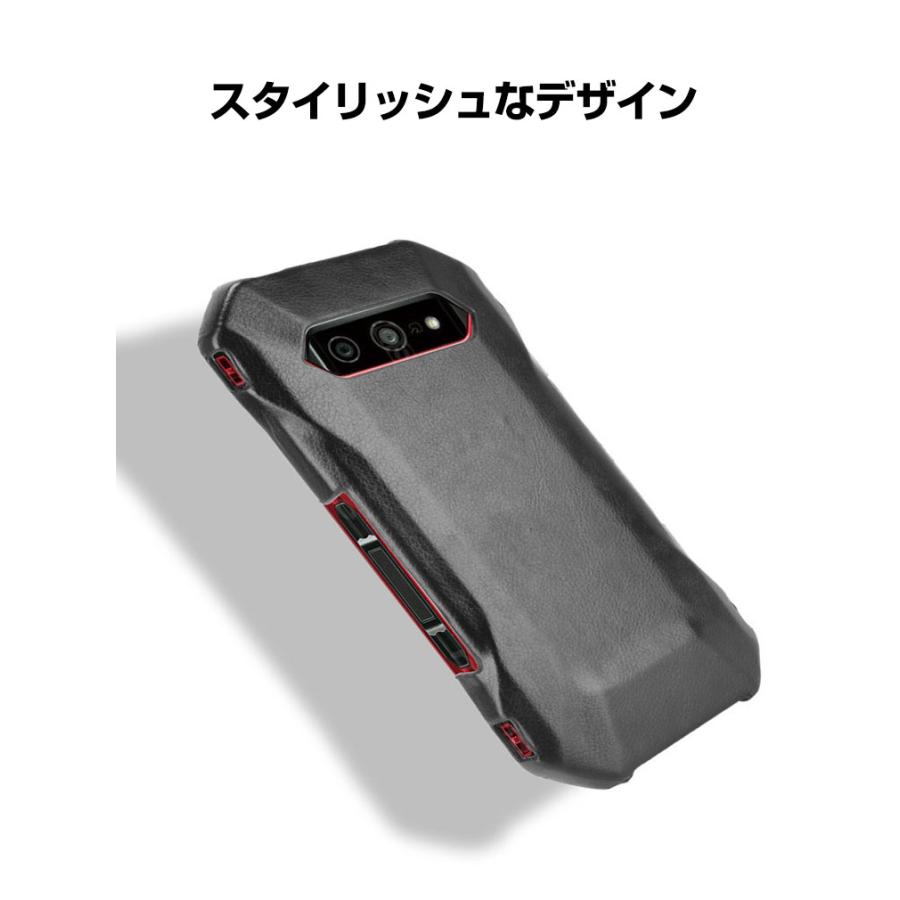 京セラ KYOCERA TORQUE 5G KYG01 ケース カバー プラスチック製 PC素材 背面PUレザー 耐衝撃カバー 軽量 多彩 持ちやすい   背面カバー｜visos-store｜10